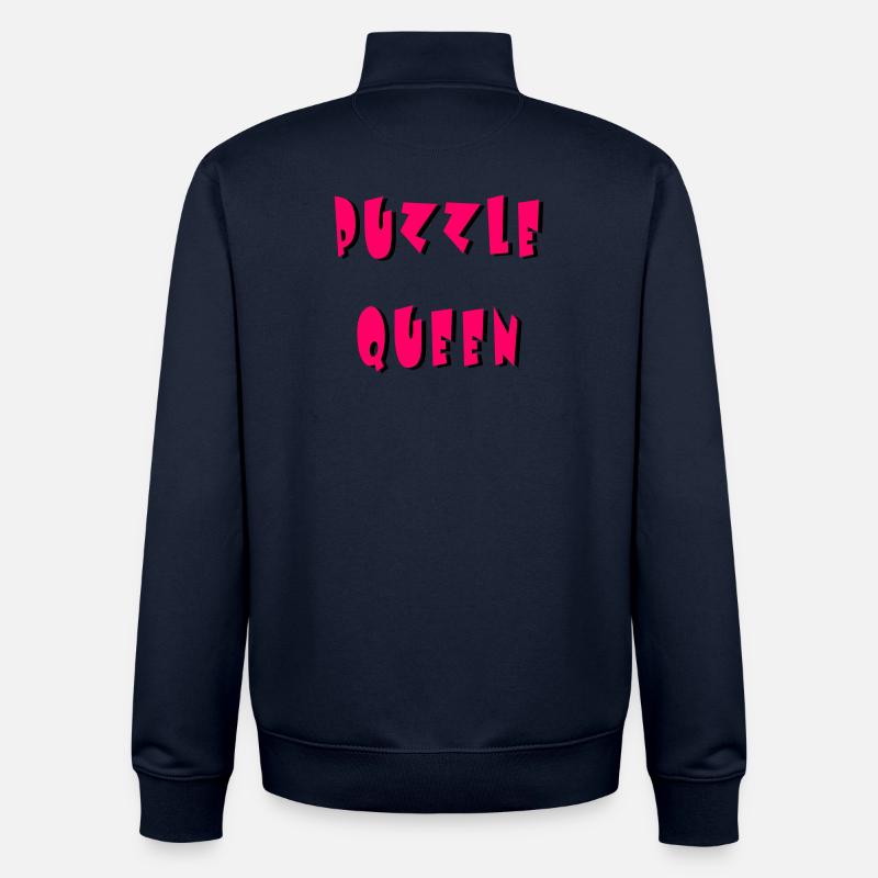 Puzzle Queen 2 - Unisex Organic Zip Sweatshirt von Stanley/Stella - Navy