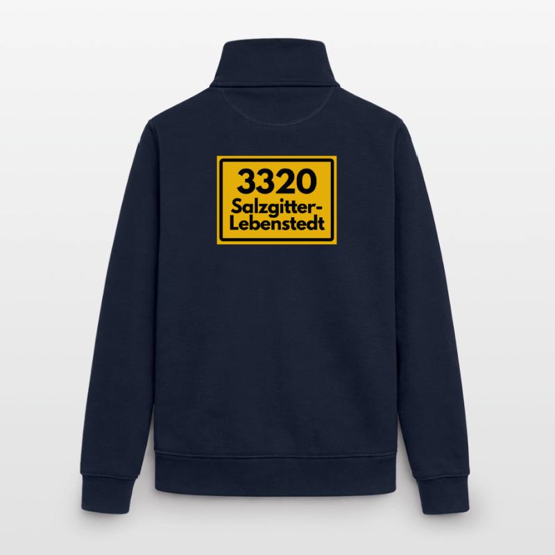 OLD POSTCODE POSTCODE RETRO 3320 SALZGITTER Unisex Organic Zip Sweatshirt by Stanley/Stella