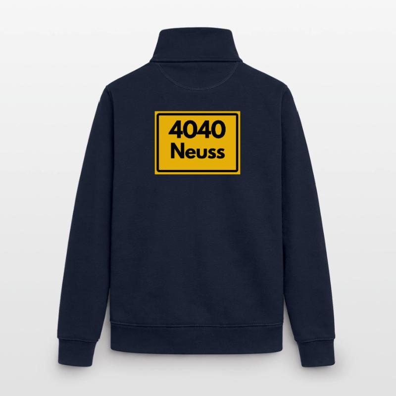 OLD POSTCODE POSTCODE RETRO 4040 CITY NEUSS Unisex Organic Zip Sweatshirt by Stanley/Stella