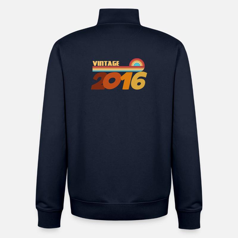 T-Shirt 10 Ans 2016 Rock Style - Sweat zippé unisexe en coton bio Stanley/Stella - marine