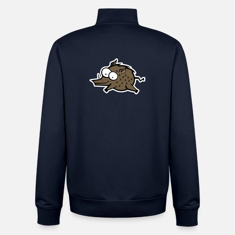 Wildsau - Unisex Organic Zip Sweatshirt von Stanley/Stella - Navy
