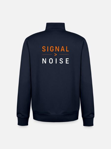 Réserve de valeur financière Bitcoin - Sweat zippé unisexe en coton bio Stanley/Stella - marine