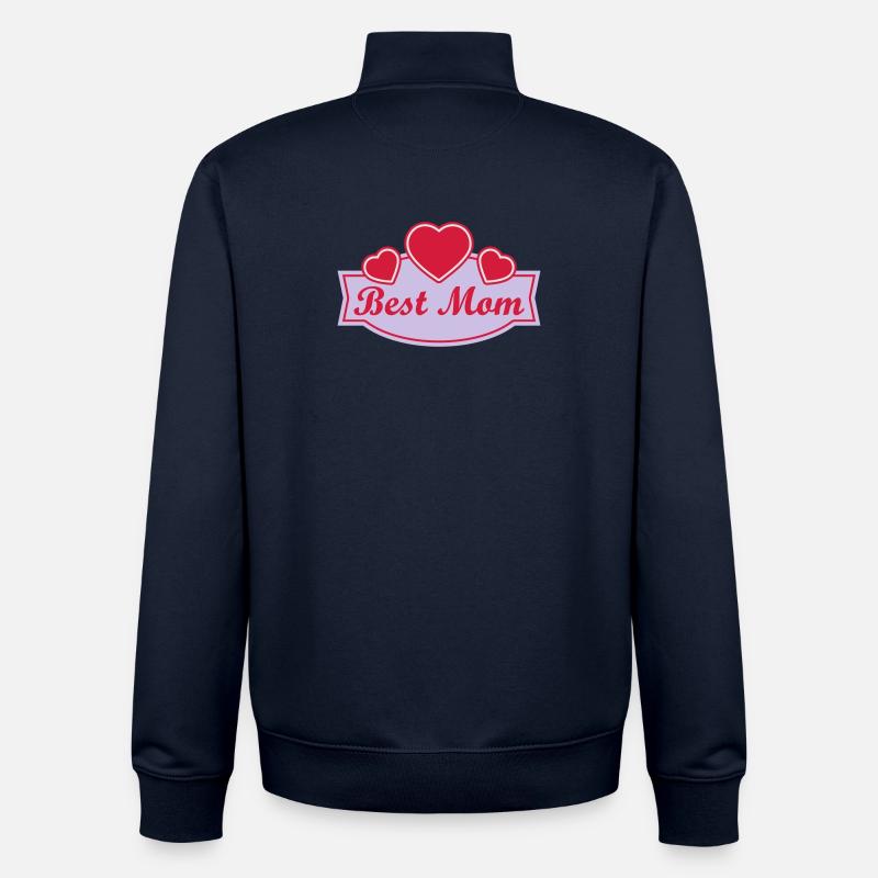 La meilleure maman - Sweat zippé unisexe en coton bio Stanley/Stella - marine