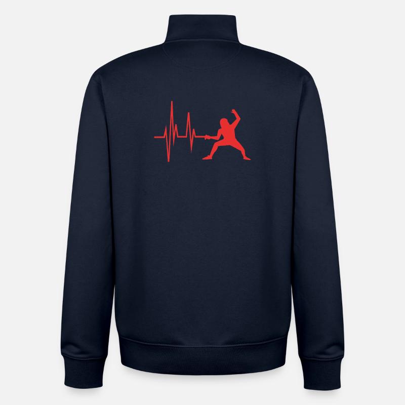Fechten - Unisex Organic Zip Sweatshirt von Stanley/Stella - Navy
