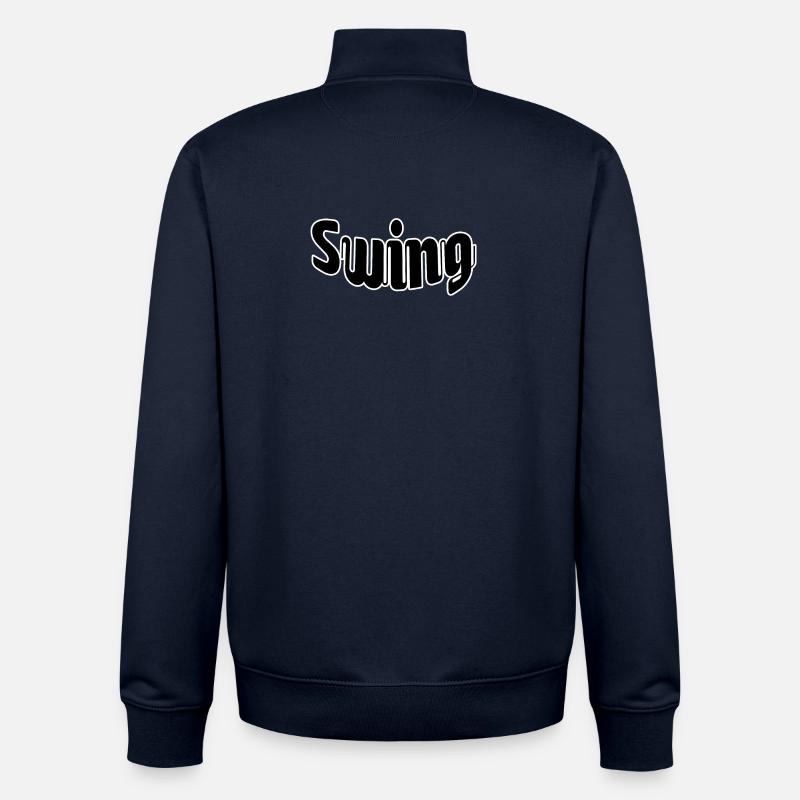 Balançoire - Sweat zippé unisexe en coton bio Stanley/Stella - marine