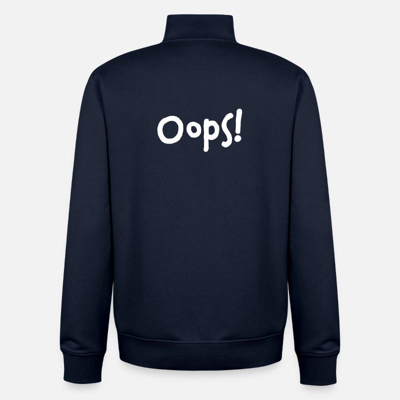 Oops! – I did it again... - Unisex Organic Zip Sweatshirt von Stanley/Stella - Navy