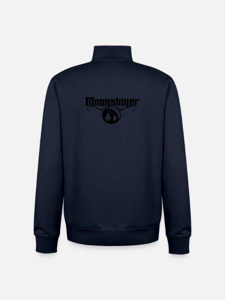 moonshiner schnaps whisky brenner fête voile - Sweat zippé unisexe en coton bio Stanley/Stella - marine