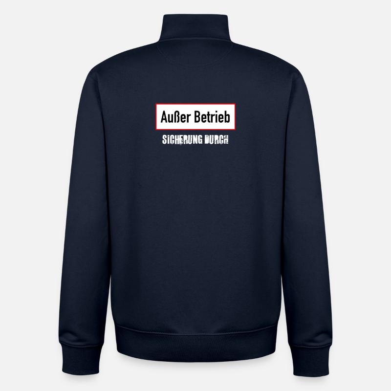 Sicherung durch - Unisex Organic Zip Sweatshirt von Stanley/Stella - Navy