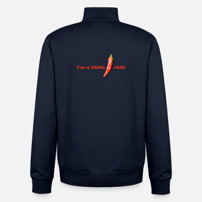 i m a little chili - Unisex Organic Zip Sweatshirt von Stanley/Stella - Navy