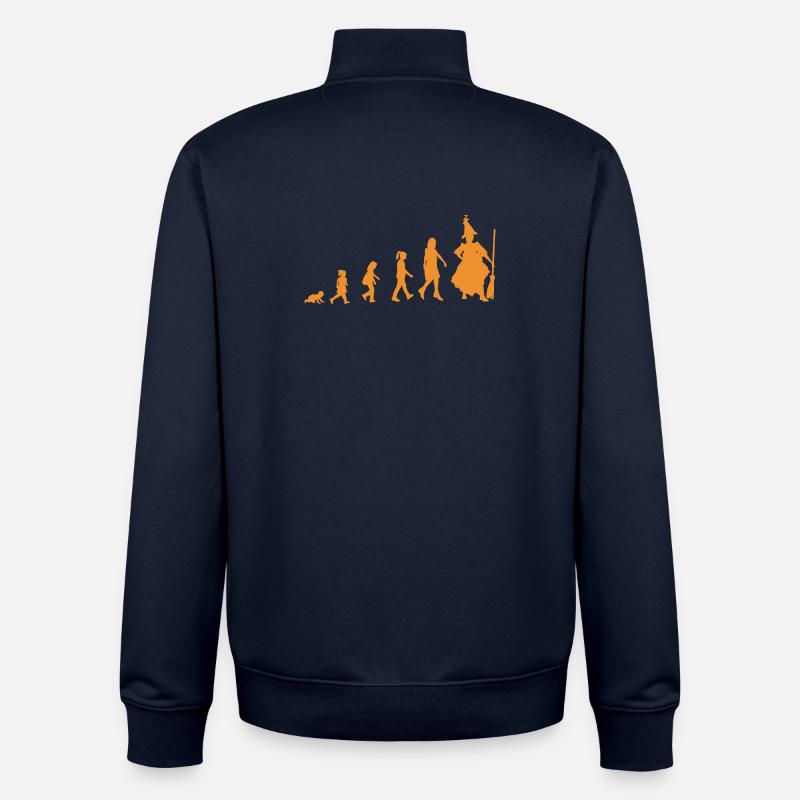 Development into a witch - Unisex Organic Zip Sweatshirt by Stanley/Stella - navy