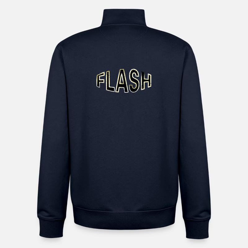 FLASH Label mit Blitzen - Unisex Organic Zip Sweatshirt von Stanley/Stella - Navy