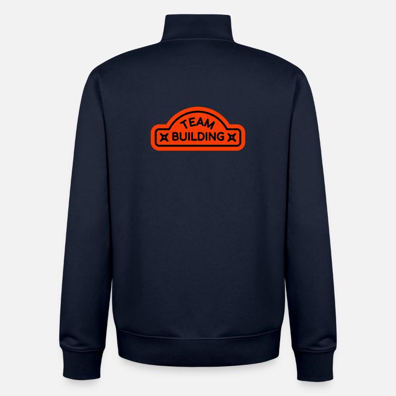Teambuilding-Logodesign - Unisex Organic Zip Sweatshirt von Stanley/Stella - Navy