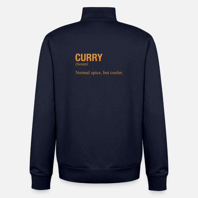 CURRY - Sweat zippé unisexe en coton bio Stanley/Stella - marine