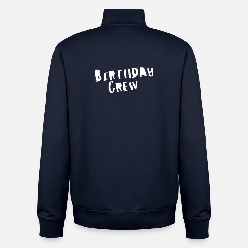 Équipe d’anniversaire - Sweat zippé unisexe en coton bio Stanley/Stella - marine