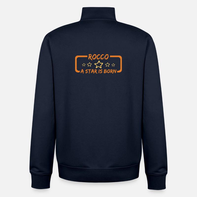 Gift for Rocco - Unisex Organic Zip Sweatshirt by Stanley/Stella - navy