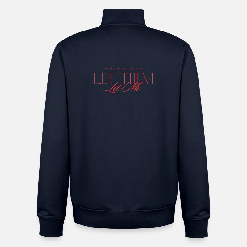 Let Them Mindset - Unisex Organic Zip Sweatshirt von Stanley/Stella - Navy