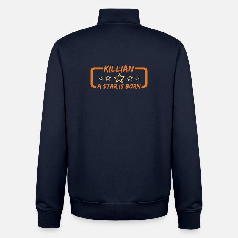 Killian: A Star Is Born - Unisex Organic Zip Sweatshirt by Stanley/Stella - navy