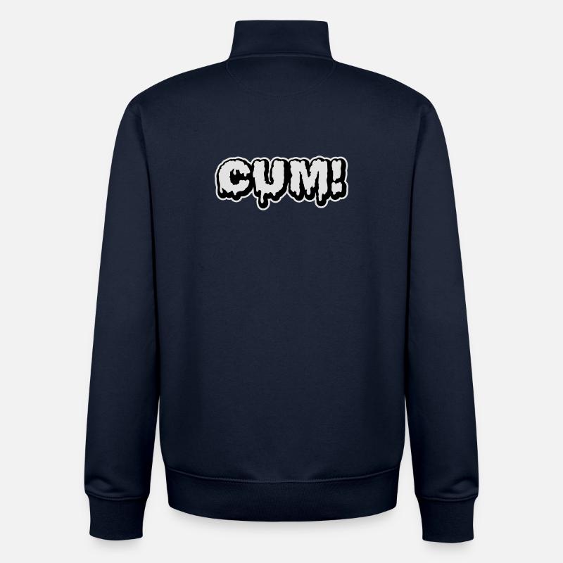 Cum | Sperma | Wichse - Sweat zippé unisexe en coton bio Stanley/Stella - marine
