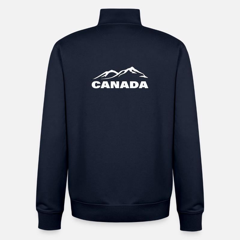 Canada - Sweat zippé unisexe en coton bio Stanley/Stella - marine