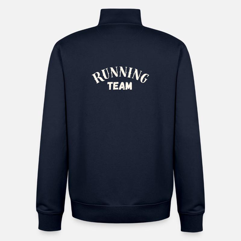 Équipe de course - Sweat zippé unisexe en coton bio Stanley/Stella - marine