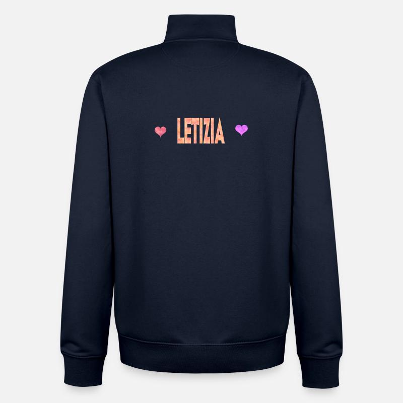 Letizia - Sweat zippé unisexe en coton bio Stanley/Stella - marine