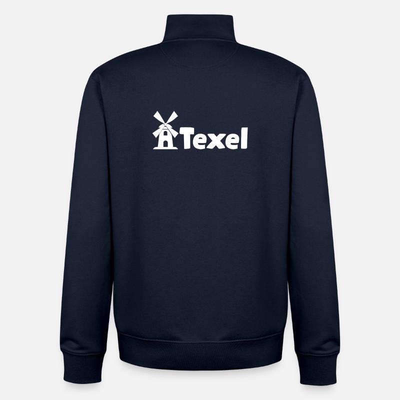 Texel Windmühle - Unisex Organic Zip Sweatshirt von Stanley/Stella - Navy