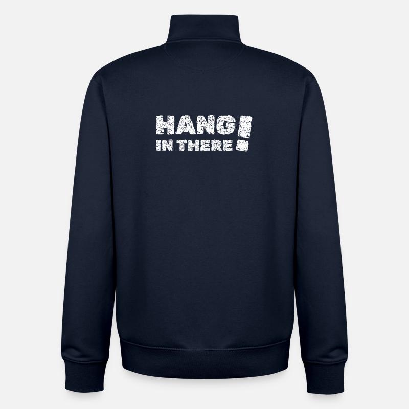 Bleiben Sie dran - Unisex Organic Zip Sweatshirt von Stanley/Stella - Navy