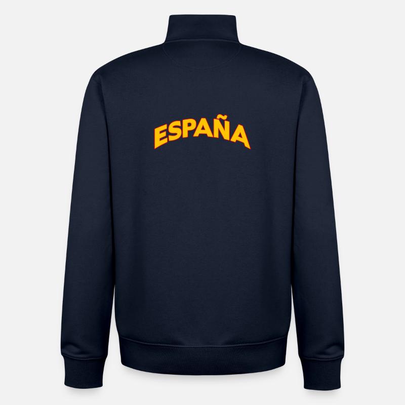 Espagne 5 - Sweat zippé unisexe en coton bio Stanley/Stella - marine