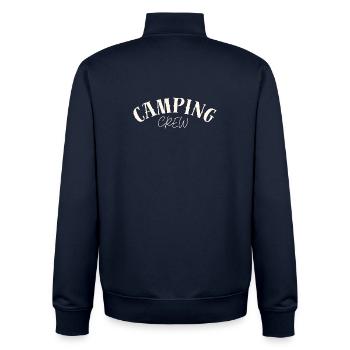 Camping Crew - Unisex Organic Zip Sweatshirt von Stanley/Stella - Navy - Hinten - AI Model Male 185 light (185cm)