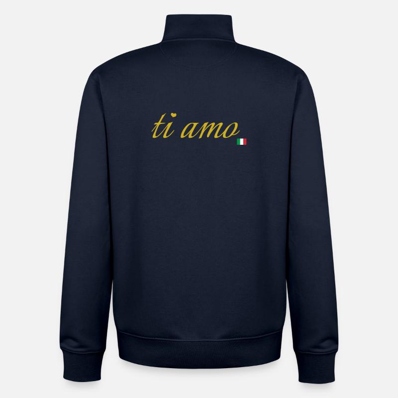 ti amo - Unisex Organic Zip Sweatshirt von Stanley/Stella - Navy