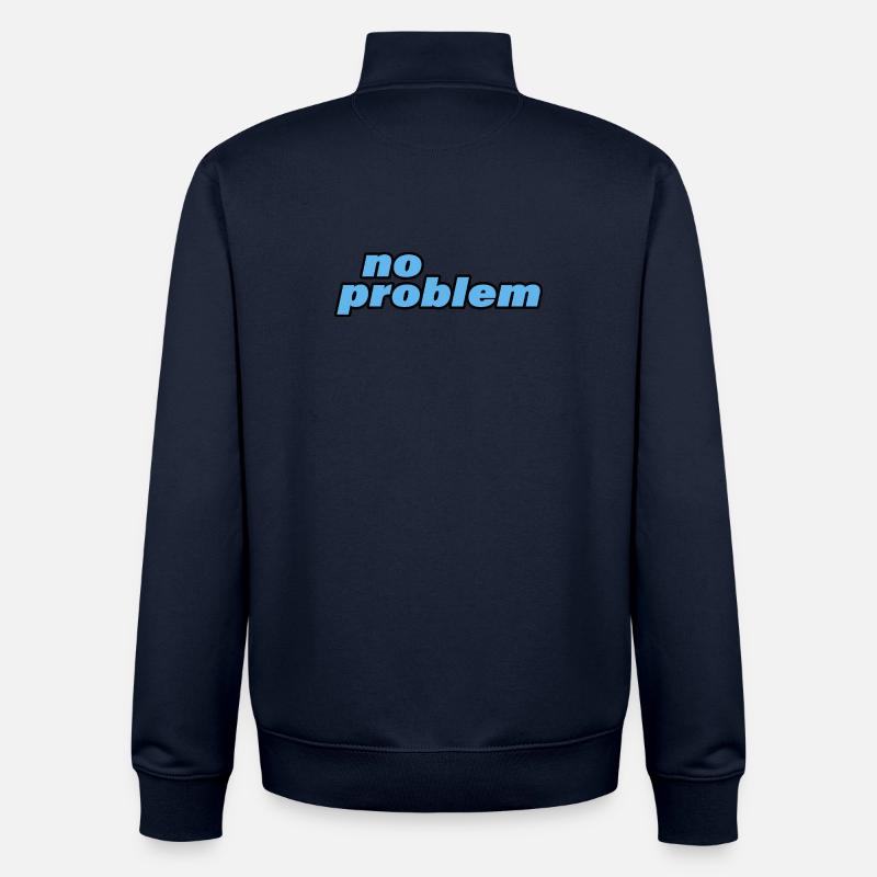 NO PROBLEM - Unisex Organic Zip Sweatshirt von Stanley/Stella - Navy