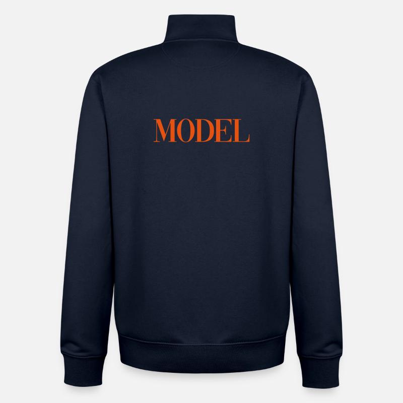 MODÈLE Mode - Sweat zippé unisexe en coton bio Stanley/Stella - marine