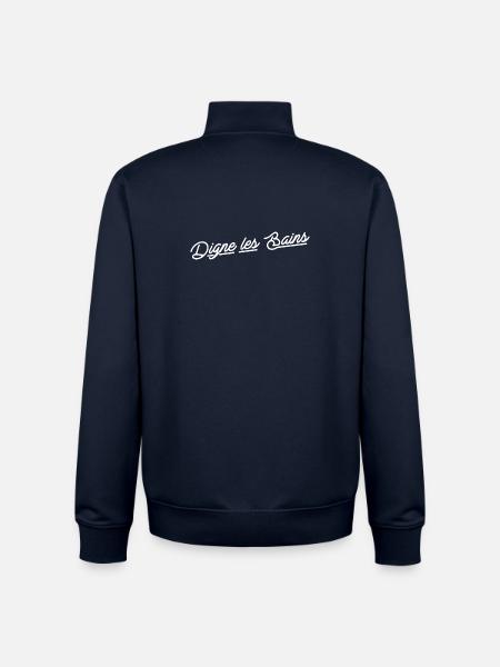 Digne les bains - Sweat zippé unisexe en coton bio Stanley/Stella - marine