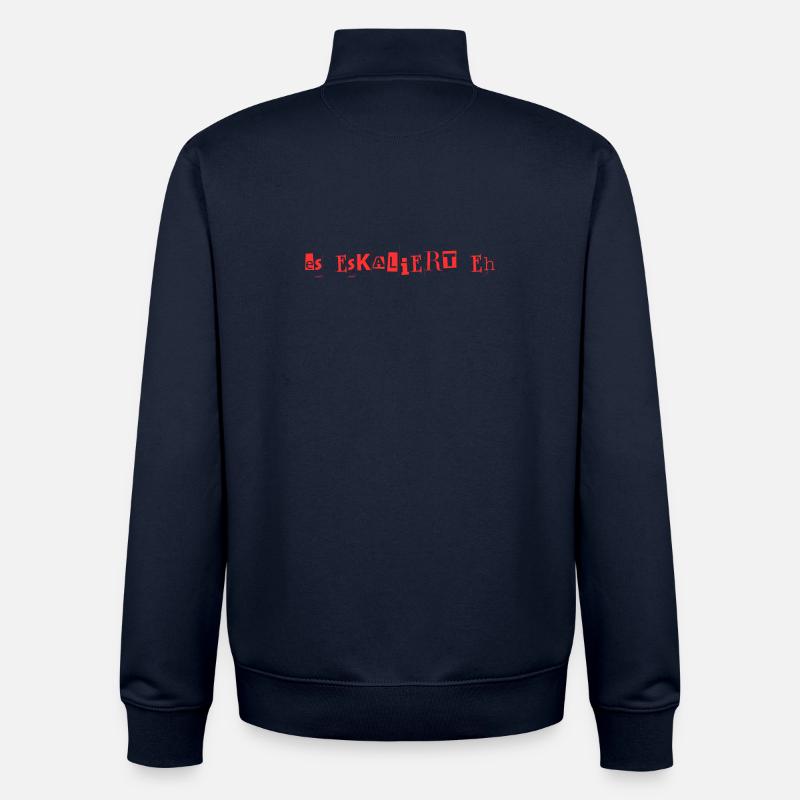 Es eskaliert eh! - Unisex Organic Zip Sweatshirt von Stanley/Stella - Navy