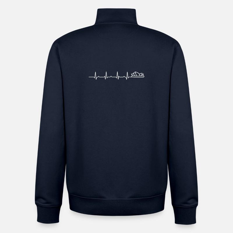 Awaiting design image - Unisex Organic Zip Sweatshirt by Stanley/Stella - navy