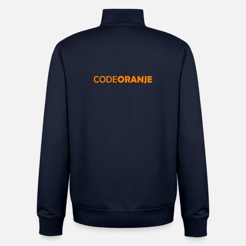 Code Oranje - Nederland - Netherlands Niederlande - Unisex Organic Zip Sweatshirt von Stanley/Stella - Navy