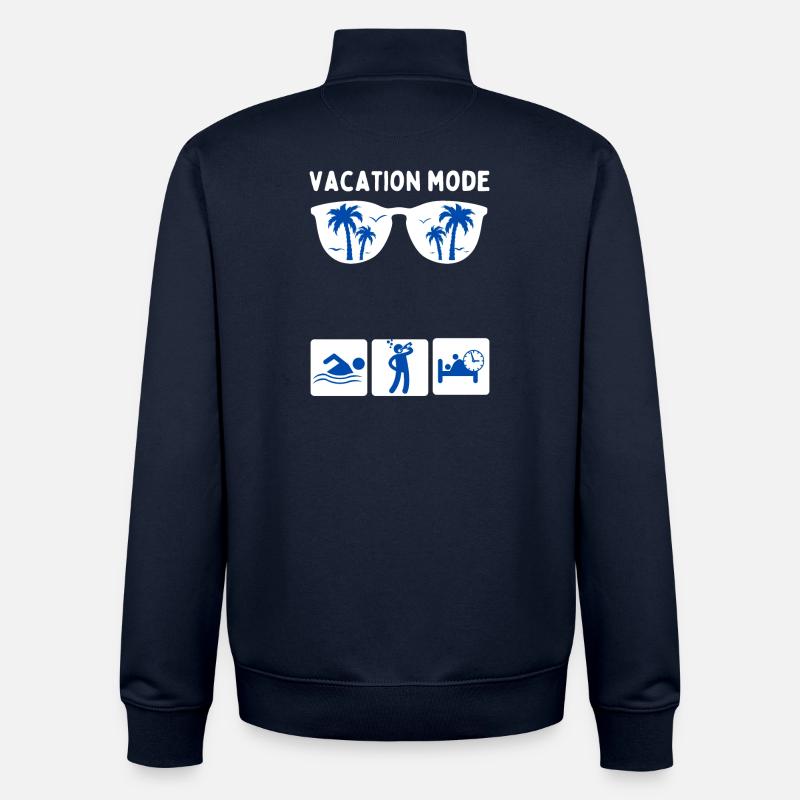 Mode vacances - Sweat zippé unisexe en coton bio Stanley/Stella - marine