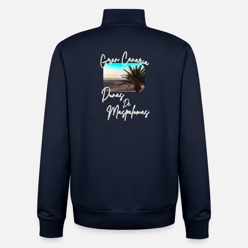 Dunas de Maspalomas – Gran Canaria’s - Unisex Organic Zip Sweatshirt von Stanley/Stella - Navy