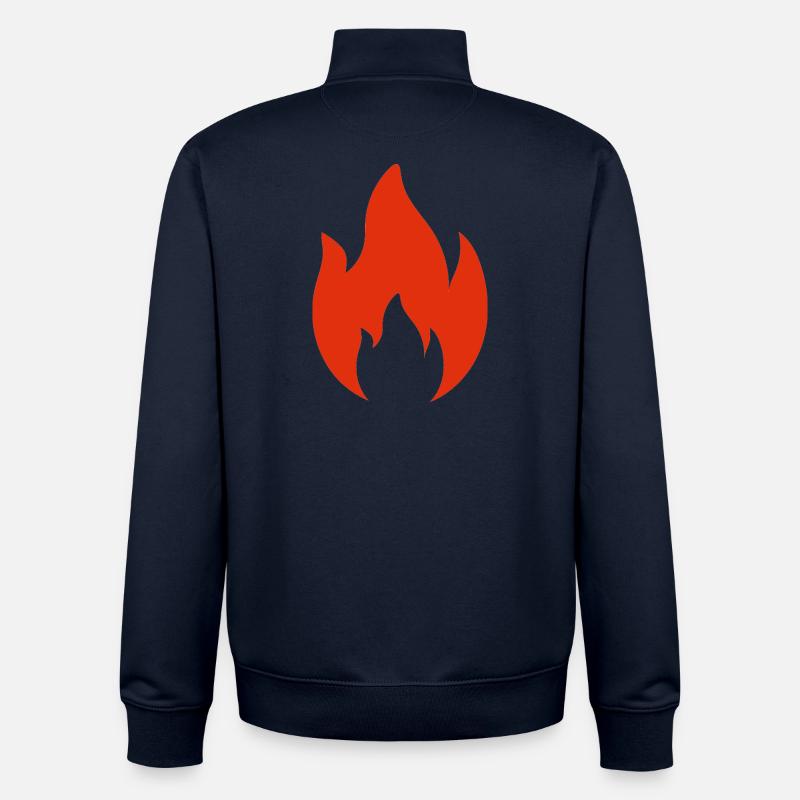 Flamme - Unisex Organic Zip Sweatshirt von Stanley/Stella - Navy