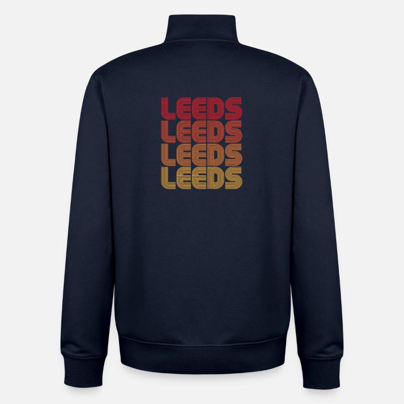 Leeds Gradient Repeats - Unisex Organic Zip Sweatshirt von Stanley/Stella - Navy
