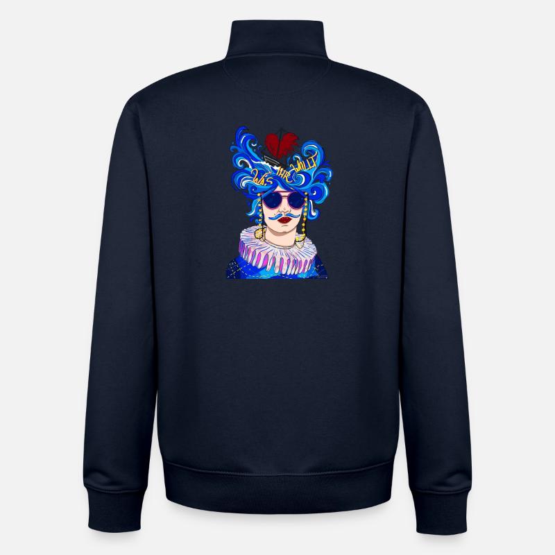 Ce que tu veux - Sweat zippé unisexe en coton bio Stanley/Stella - marine