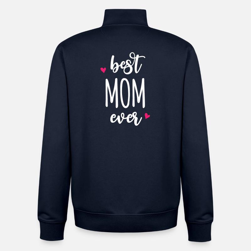 Beste Mutter aller Zeiten - Unisex Organic Zip Sweatshirt von Stanley/Stella - Navy
