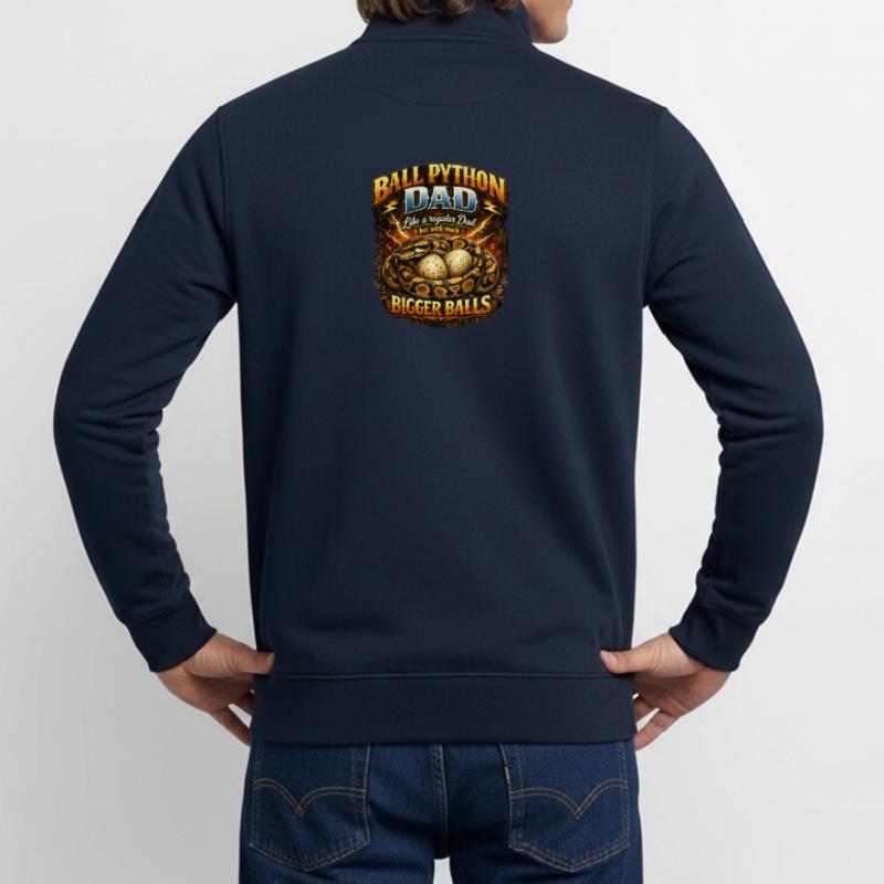 Python roi python Papa Œufs plus gros propriétaire de roi python Sweat zippé unisexe en coton bio Stanley/Stella
