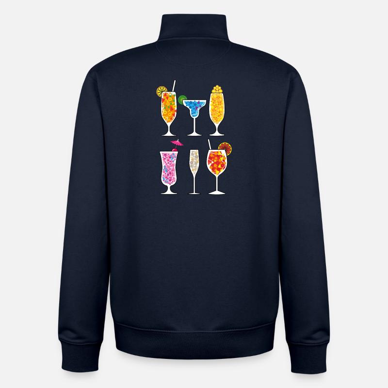 Sommer-Drinks - Unisex Organic Zip Sweatshirt von Stanley/Stella - Navy