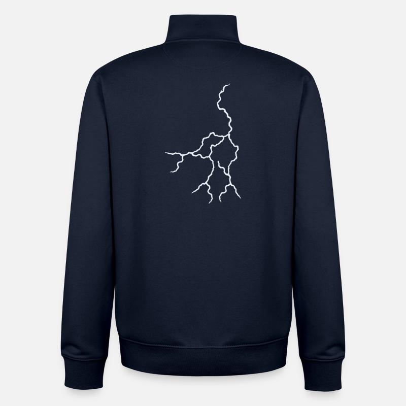 Foudre - Sweat zippé unisexe en coton bio Stanley/Stella - marine
