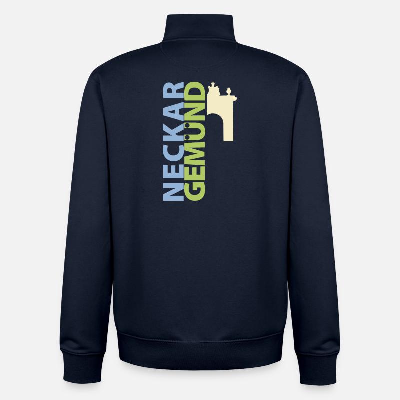 Neckargemuend Stadttor - Unisex Organic Zip Sweatshirt von Stanley/Stella - Navy