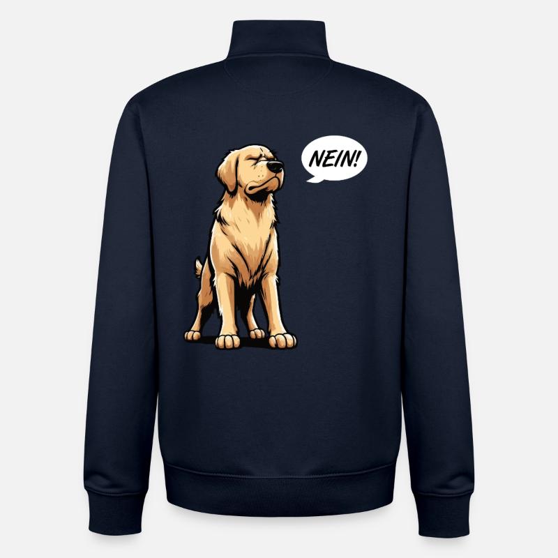 Aucun Goldie Goldieowner de Retriever - Sweat zippé unisexe en coton bio Stanley/Stella - marine