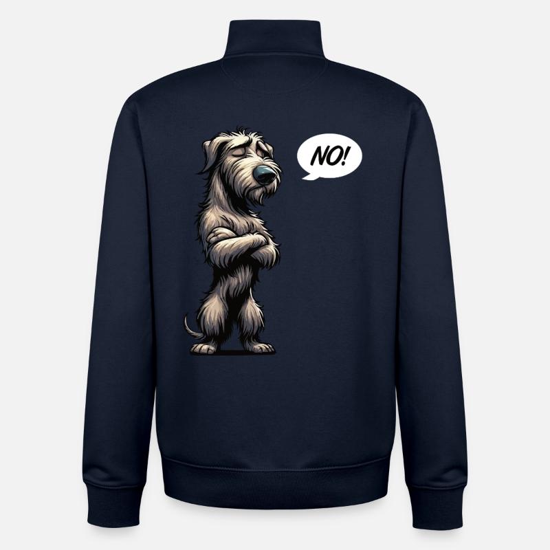 No Irischer Wolfshund Wolfshundbesitzer Wolfshunde - Unisex Organic Zip Sweatshirt von Stanley/Stella - Navy