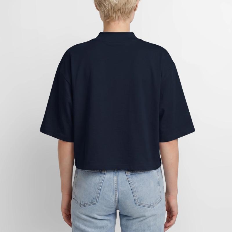 Hacker Hacker Programmeur Cybersécurité Linux T-shirt femme coupe boxy recyclé manches mi-longues Stanley/Stella