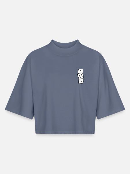 161 Würfel - Boxy Frauen Recyceltes 1/2 Sleeved T-Shirt by Stanley/Stella - Blaugrau